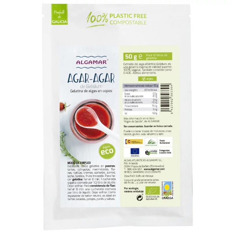 Agar Bio, 50 g, Bio Holistic