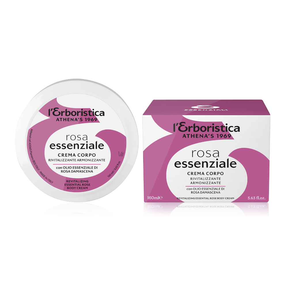 Crema de corp cu ulei de rosa damascena, 160 ml, L'Erboristica