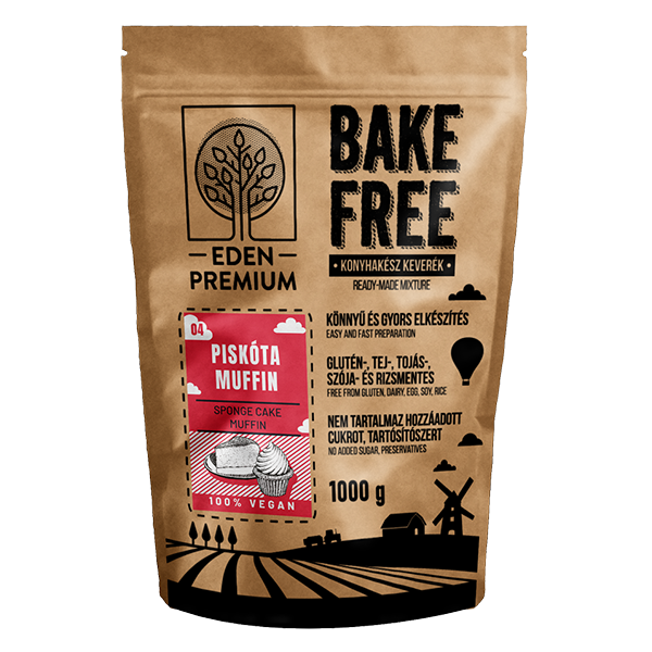 Mix de faina fara gluten pentru checuri si briose Bake-Free, 1000 g, Naturking