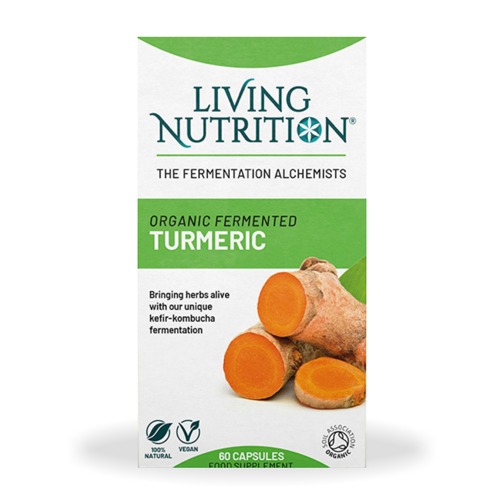 Ferment organic cu turmeric, 60 capsule, Living Nutrition