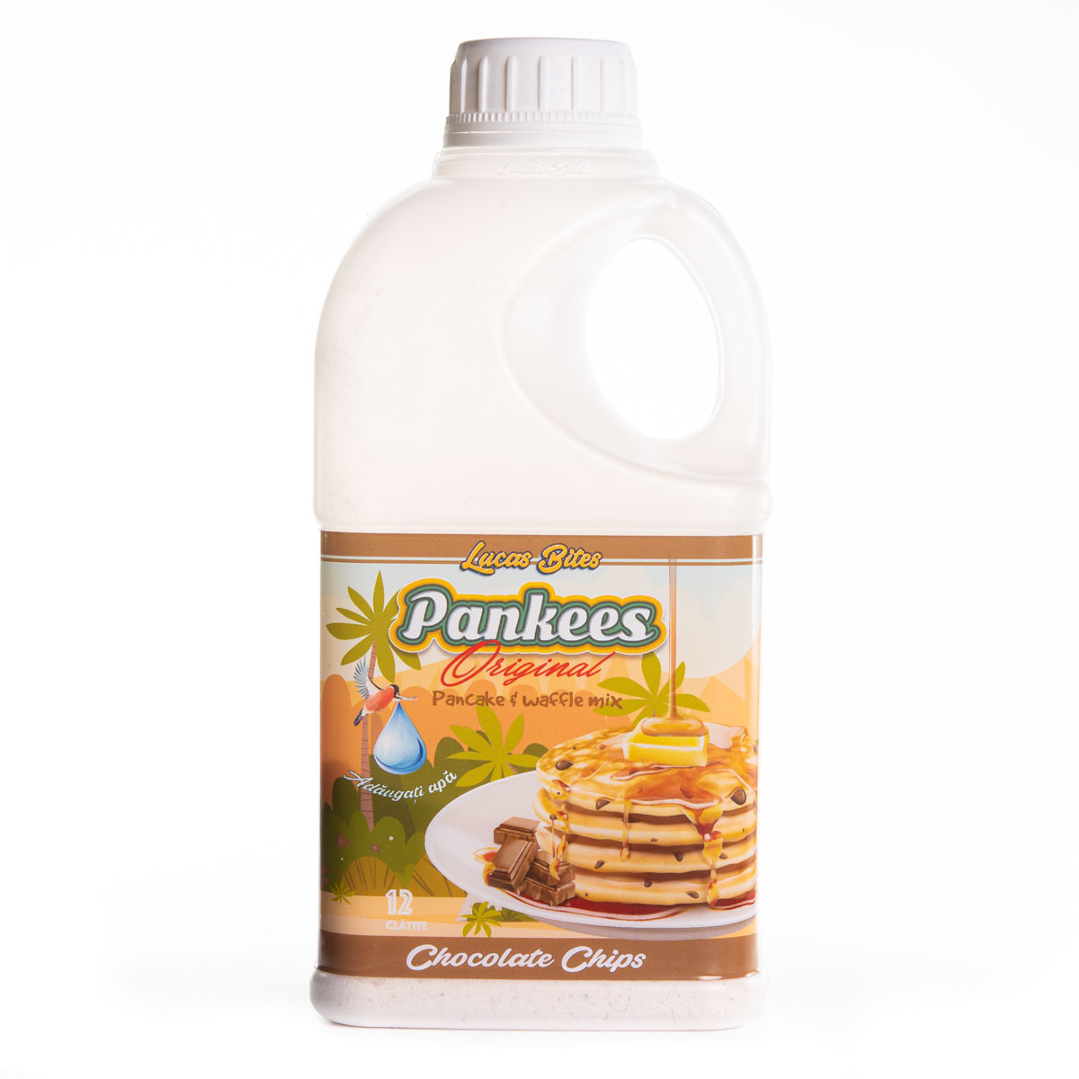 Mix pentru clatite pufoase Pancake and Waffle Chocolate Chips, 290 g, Lucas Bites