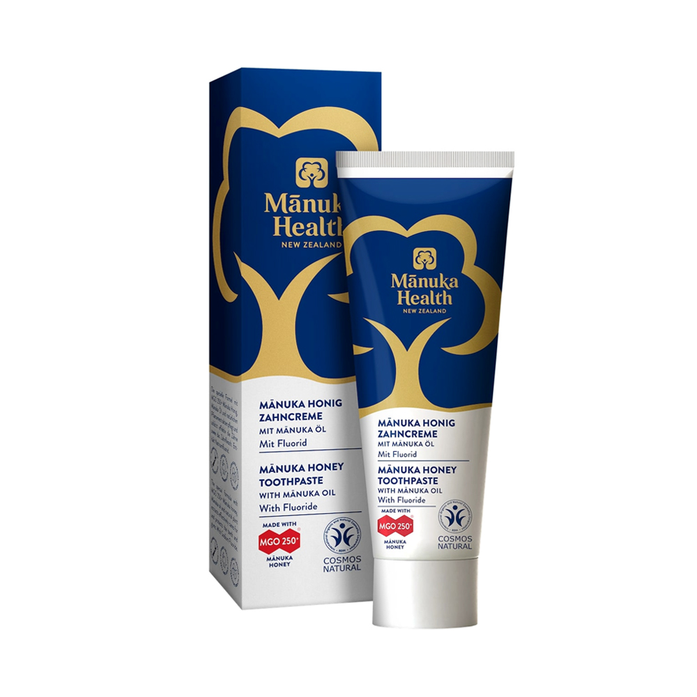 Pasta de dinti cu fluor si miere de Manuka MGO 250+, 75 ml, Manuka Health