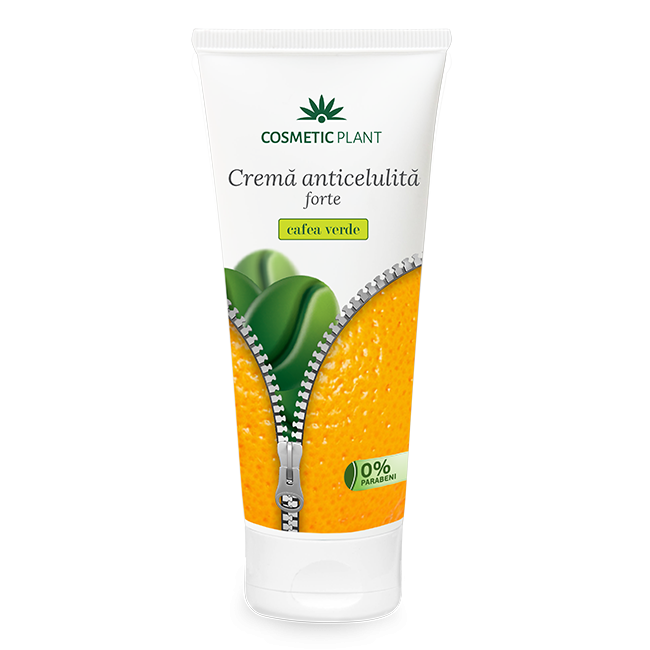 Crema anticelulitica forte cu extract de cafea verde, 200 ml, Cosmetic Plant