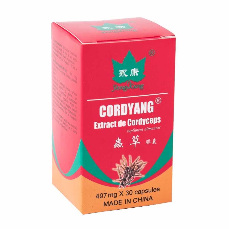 Cordyang, 497 mg extract de cordiceps, 30 capsule, Yongkang International China