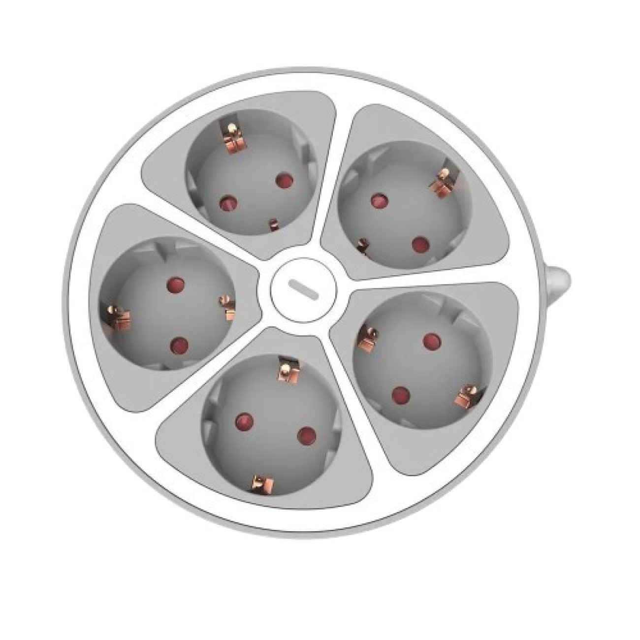 Prelungitor 5 prize, cablu 3x1.5mmp, 1.4m, alb, Technik