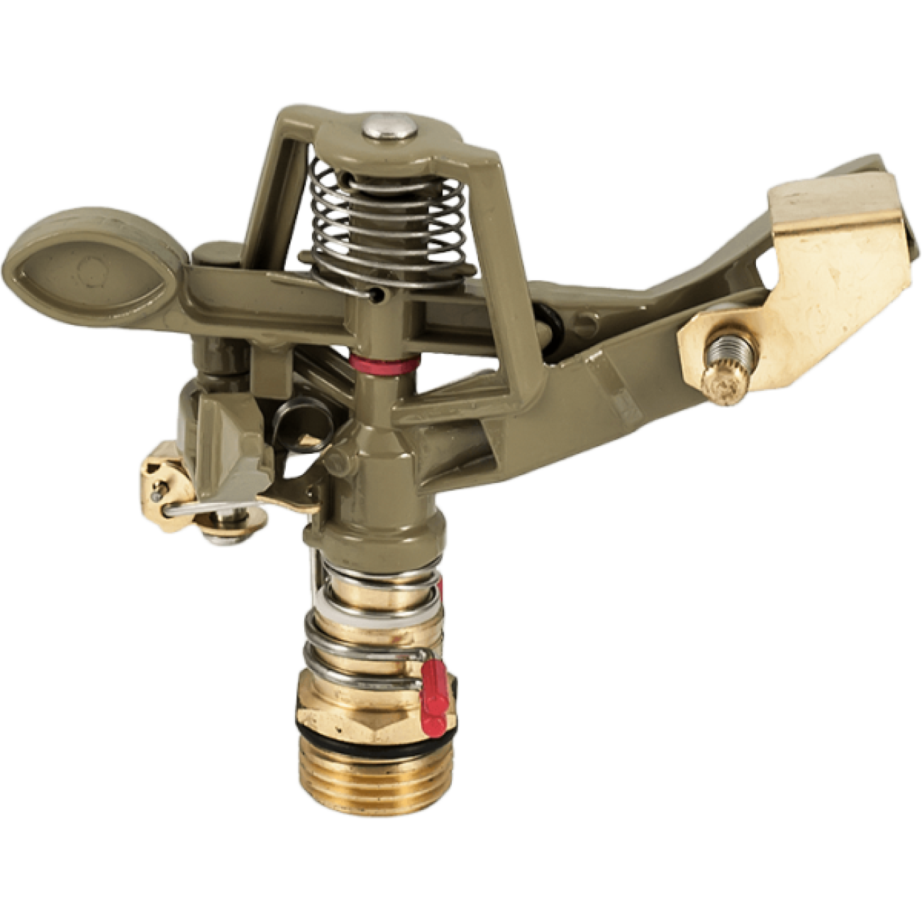 Aspersor Cu Impact Din Alama, Cu Fe, Presiune 1-4 Bari, Debit Maxim 0,62-1,18 M3/h, Suprateran,diametru De Aspersie 21-26 M