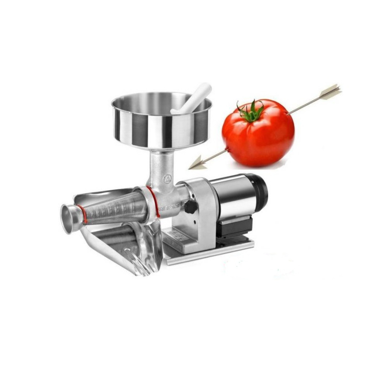 Storcator Rosii Electric cu Accesorii din Inox Nr 5, BIG-2P-Elegant, Tre Spade - Italia
