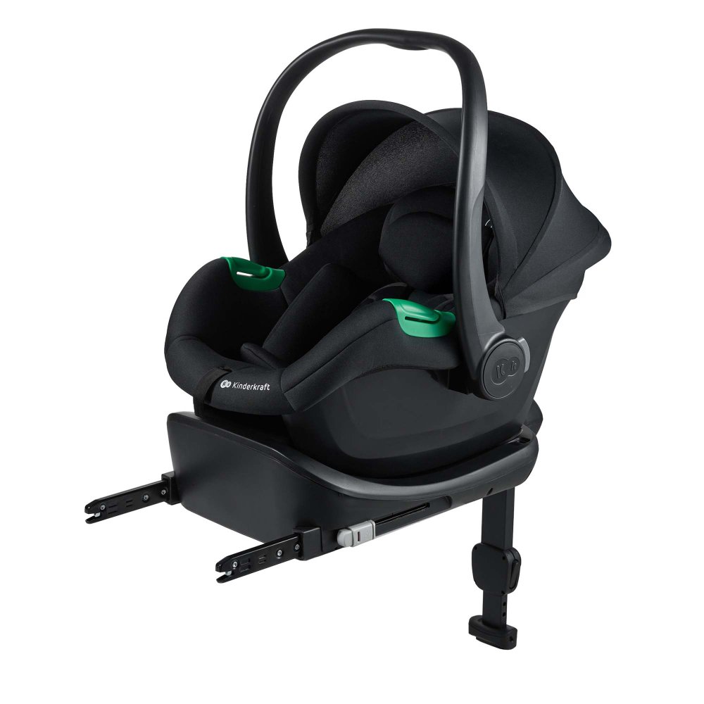 KINDERKRAFT Silla de coche Mink Pro 2 i-size (0-13 kg) y base Mink FX 2 Black