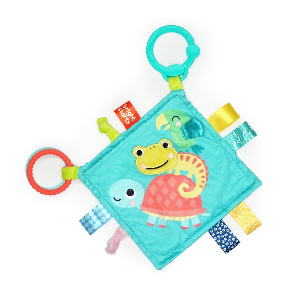 BRIGHT STARTS Doudou avec anneau C Fuzzy Feel ™ 0m +