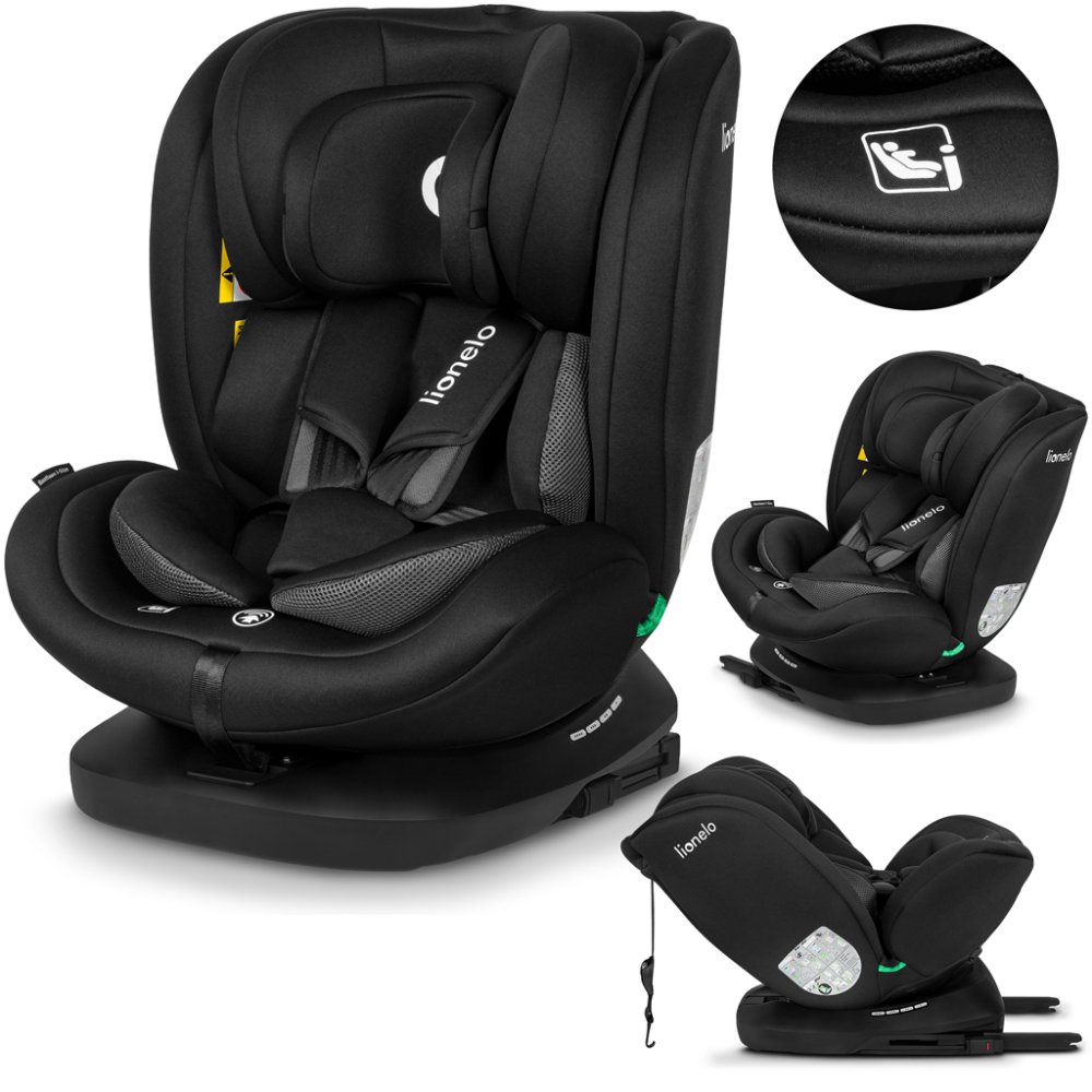 LIONELO Scaun auto Bastiaan i-Size (40-150 cm) Black Carbon