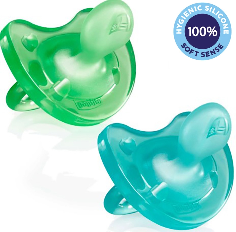CHICCO Physio Soft all-silicone bib 6-16m boy 2 pcs