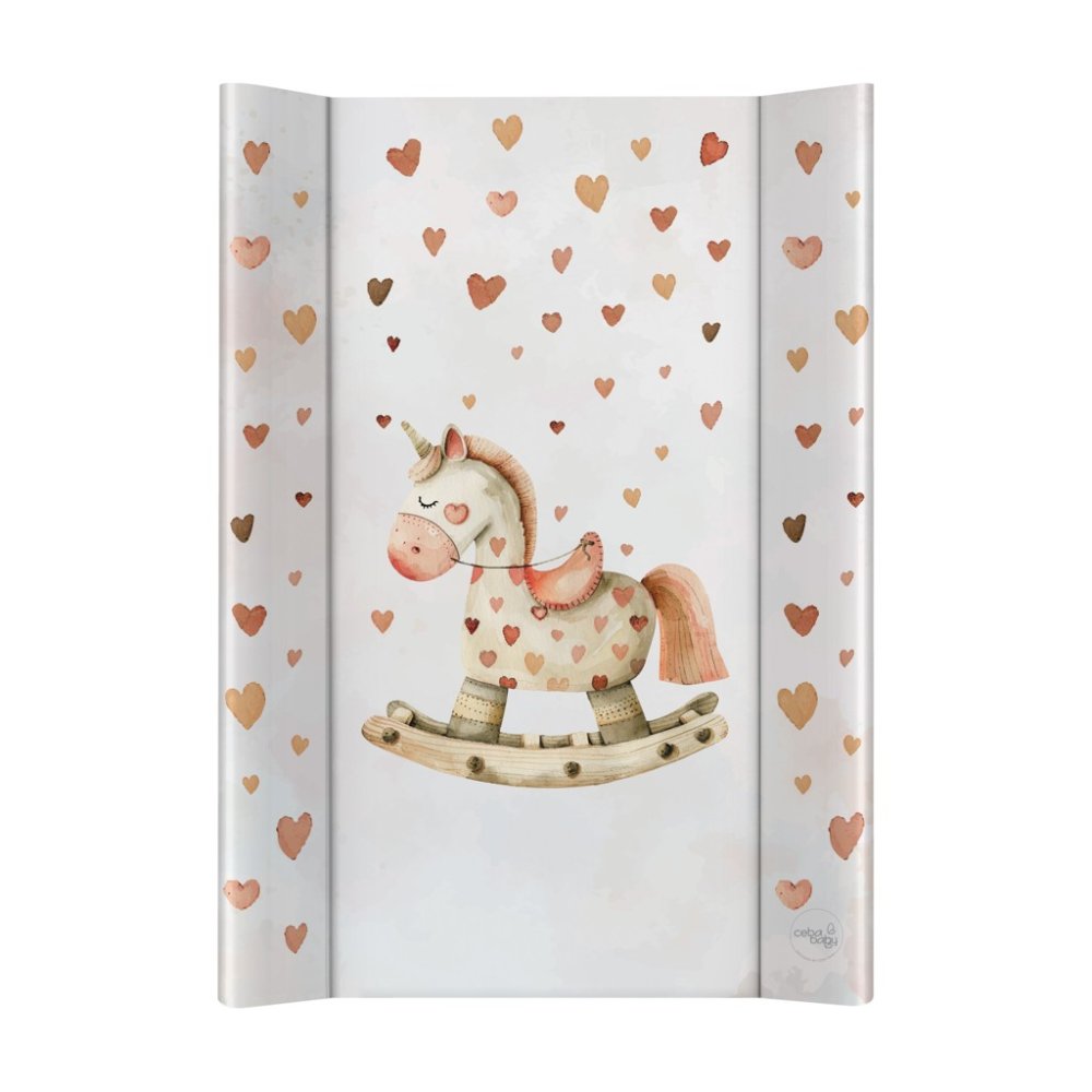 CEBA BABY Podložka prebaľovacia 2-hranná s pevnou doskou (50x70) Ultra Light Rocking Horse