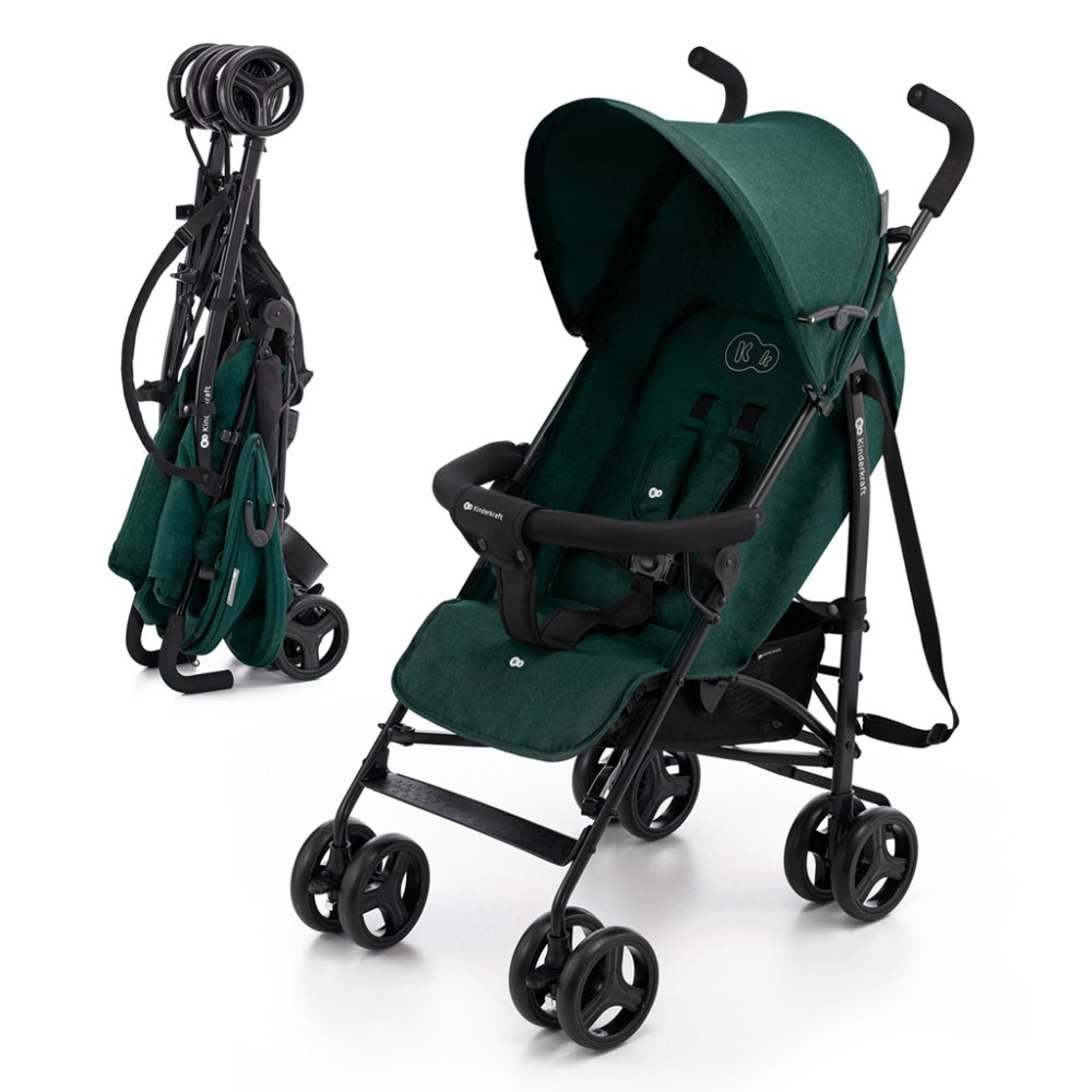 KINDERKRAFT Cărucior tip umbrelă Tik Green forest