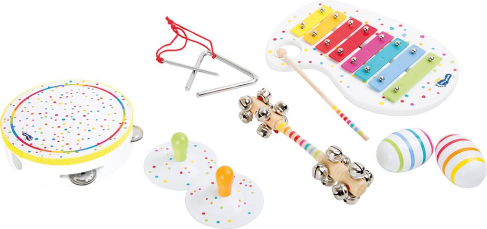 small foot Set musical de madera con lunares