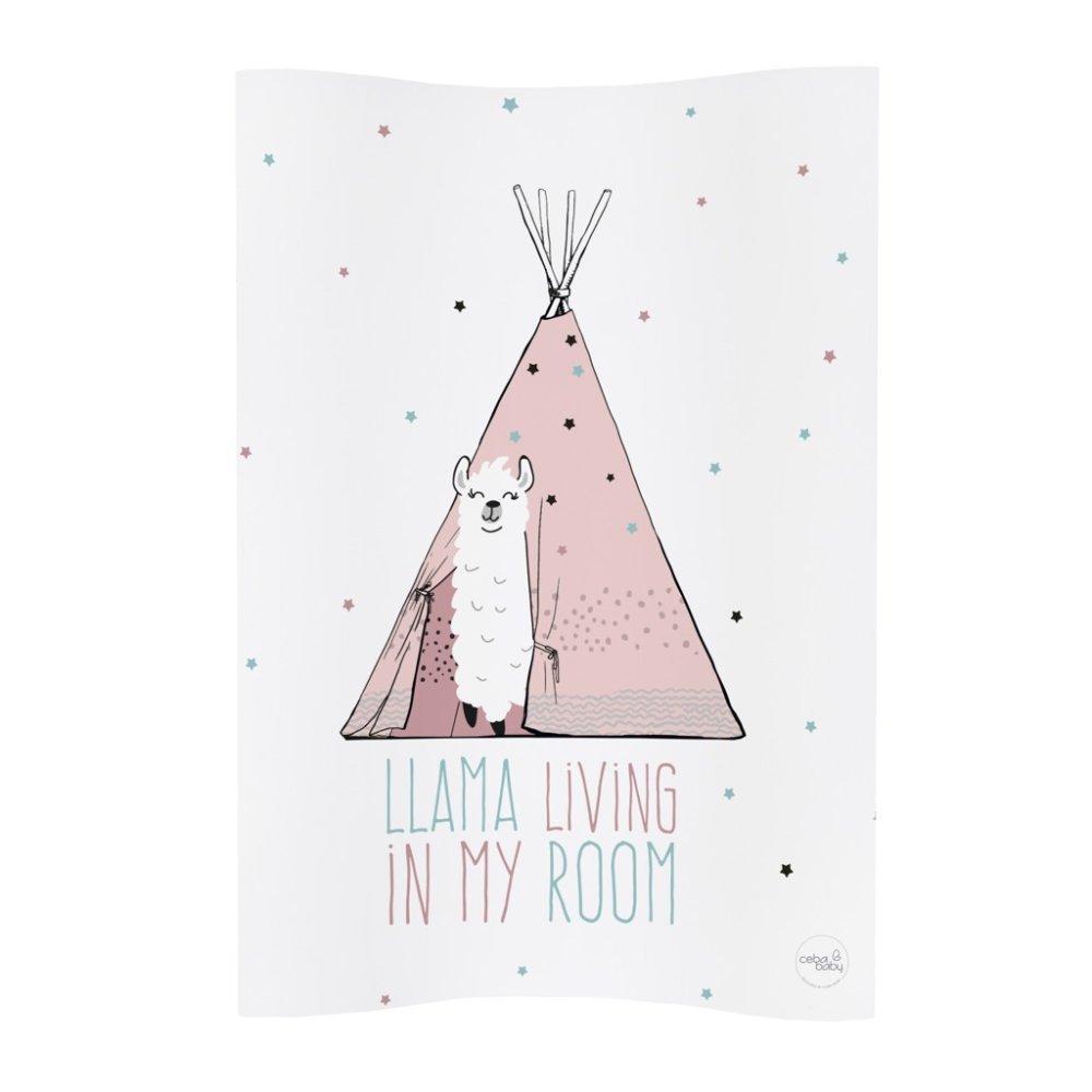 CEBA BABY Pelenkázó alátét 2-oldalas puha COSY (50x70) Lolly Polly Láma