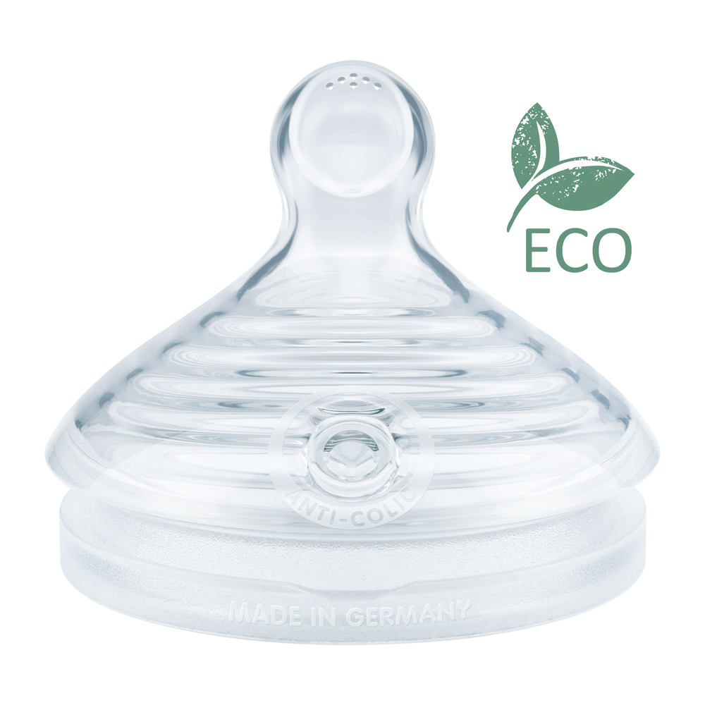 NUK For Nature bottle nipple size M, 2 pcs