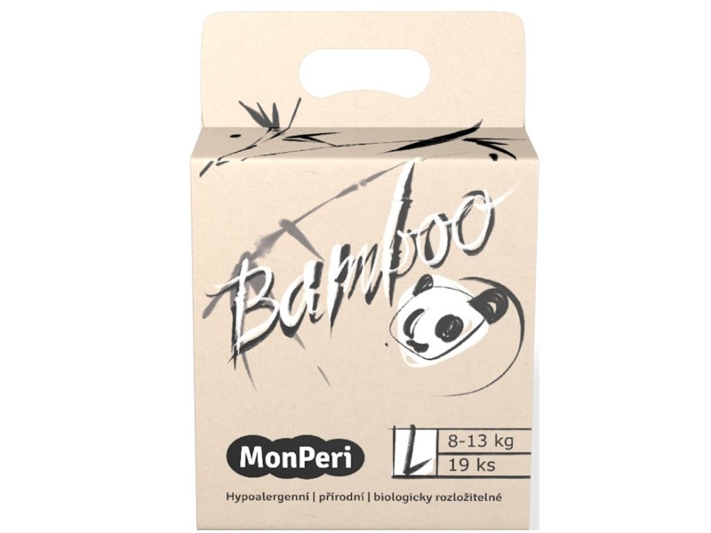 MONPERI Bamboo Diapers disposable eco L (8-13 kg) 19 pcs