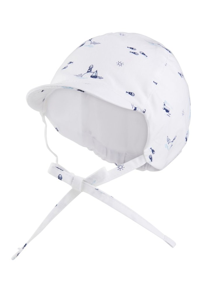STERNTALER Gorra con visera y lazos, faros, niño, 35 cm, 1-2 m