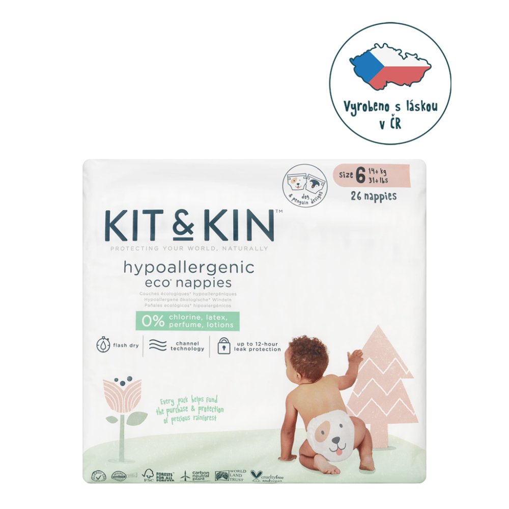 KIT & KIN Pelene jednokratne eco 6 (14 kg+) 24 kom.