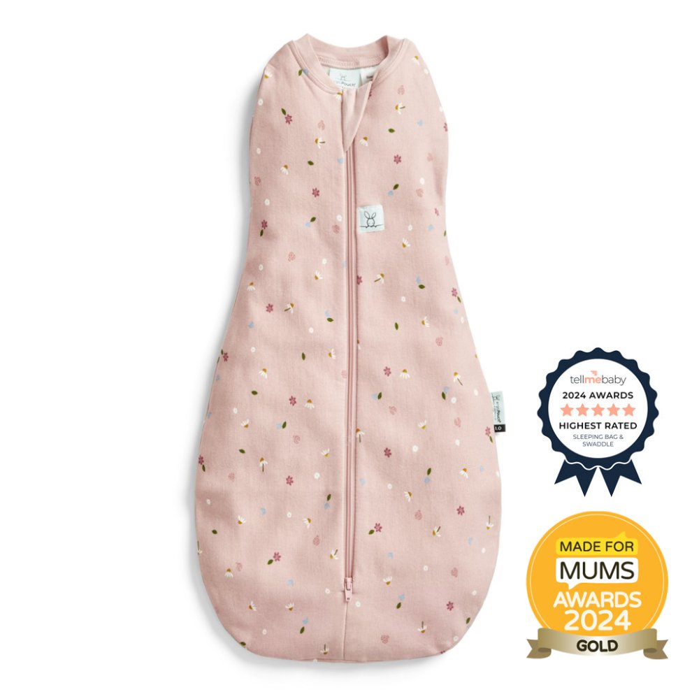 ERGOPOUCH Swaddle and Sleep Bag 2in1 Cocoon Daisies 3-6 m, 6-8 kg, 1 tog