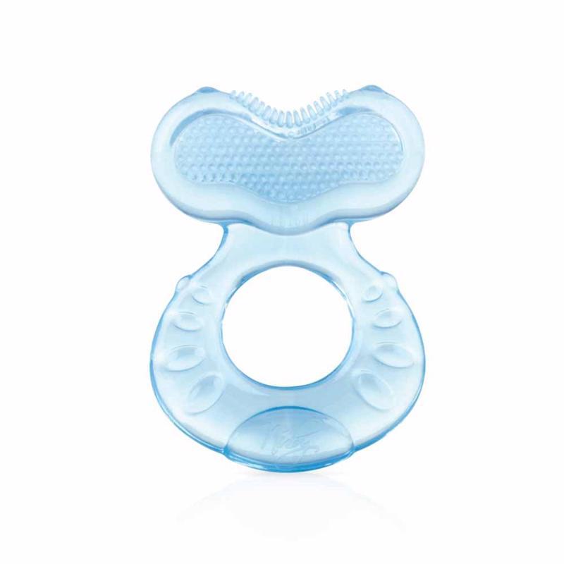 NUBY Silicone teether with blue bristles 0 m+