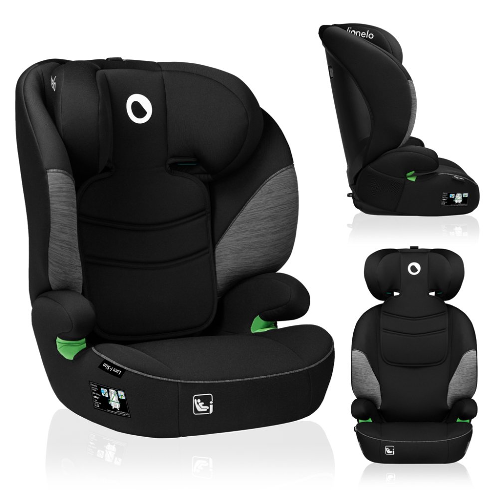 LIONELO Autosedačka Lars i-Size (100-150 cm) Black Grey
