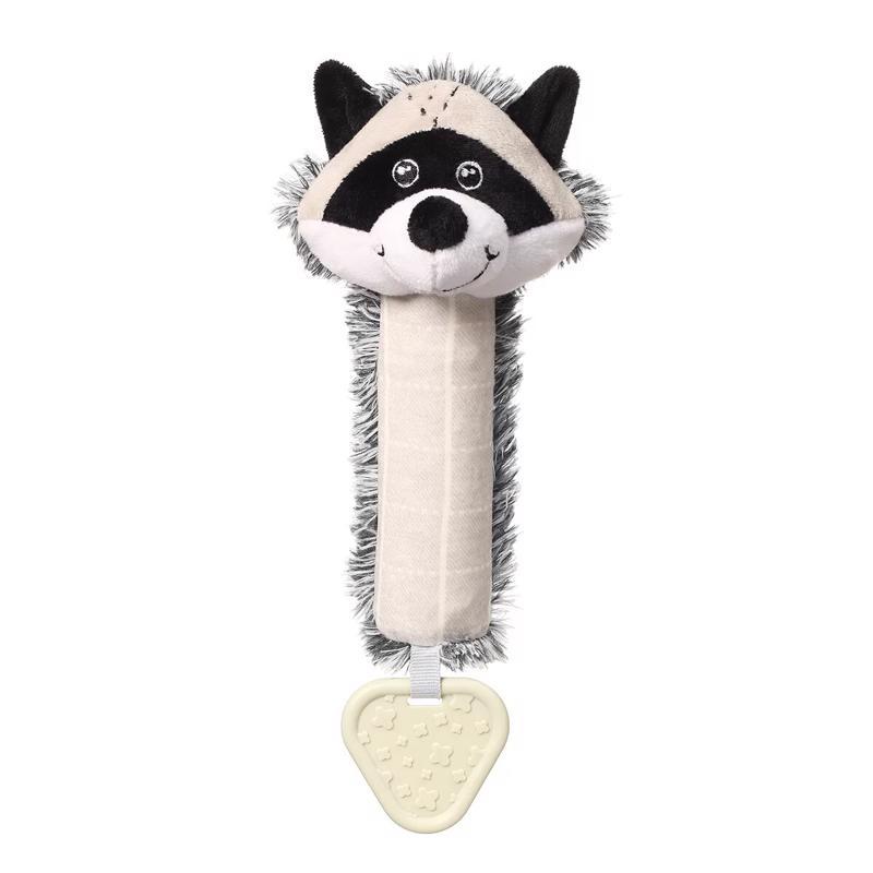 BABYONO Gioco con fischietto con massaggiagengive Procione Rocky 25x11 cm