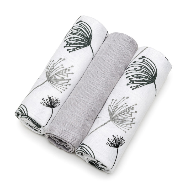 T-TOMI Couches TETRA 70x70 cm, 3 pièces, Dandelions - Top qualité