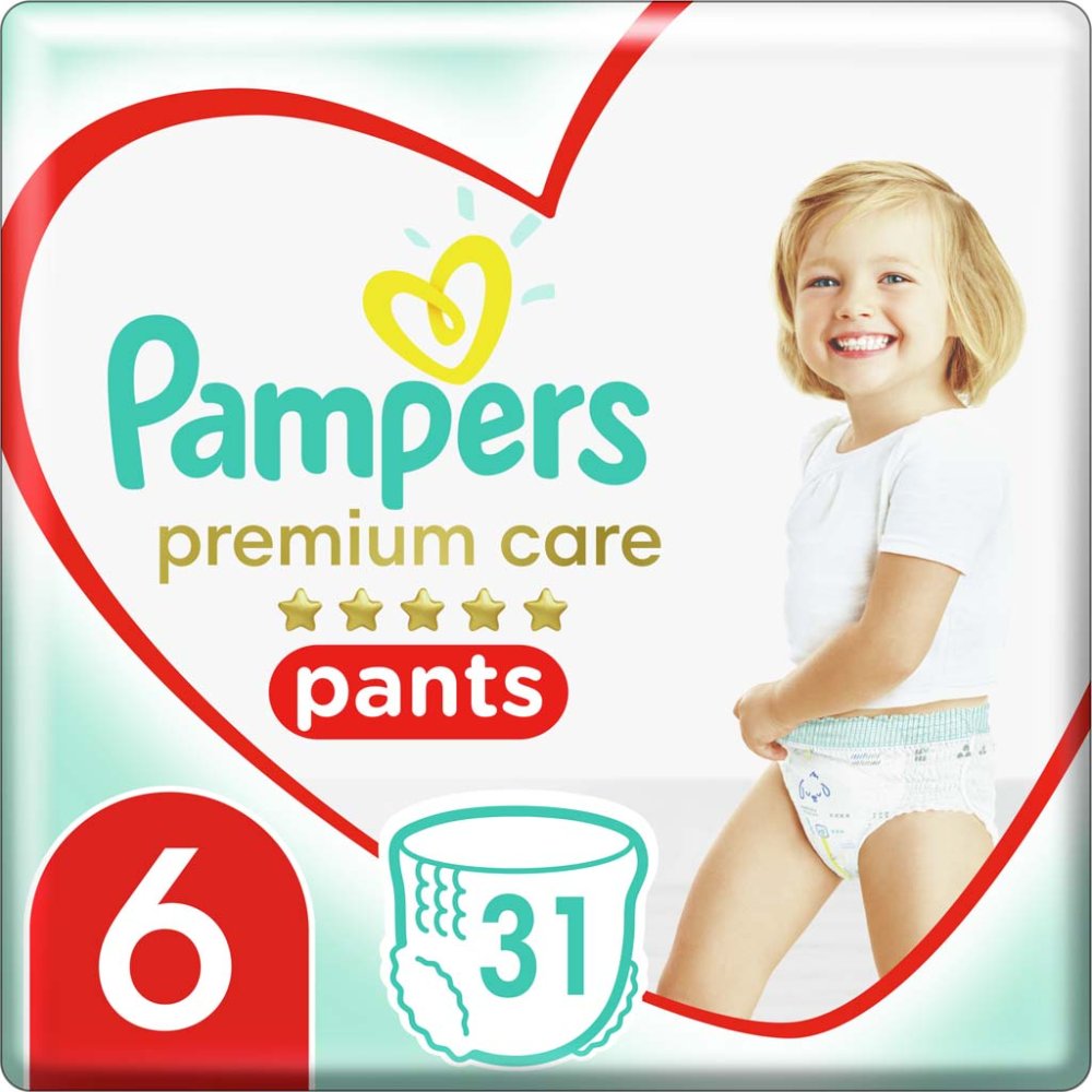 PAMPERS Premium Care Pants Jednokratne pelene gaćice 6 (16 kg+) 31 kom