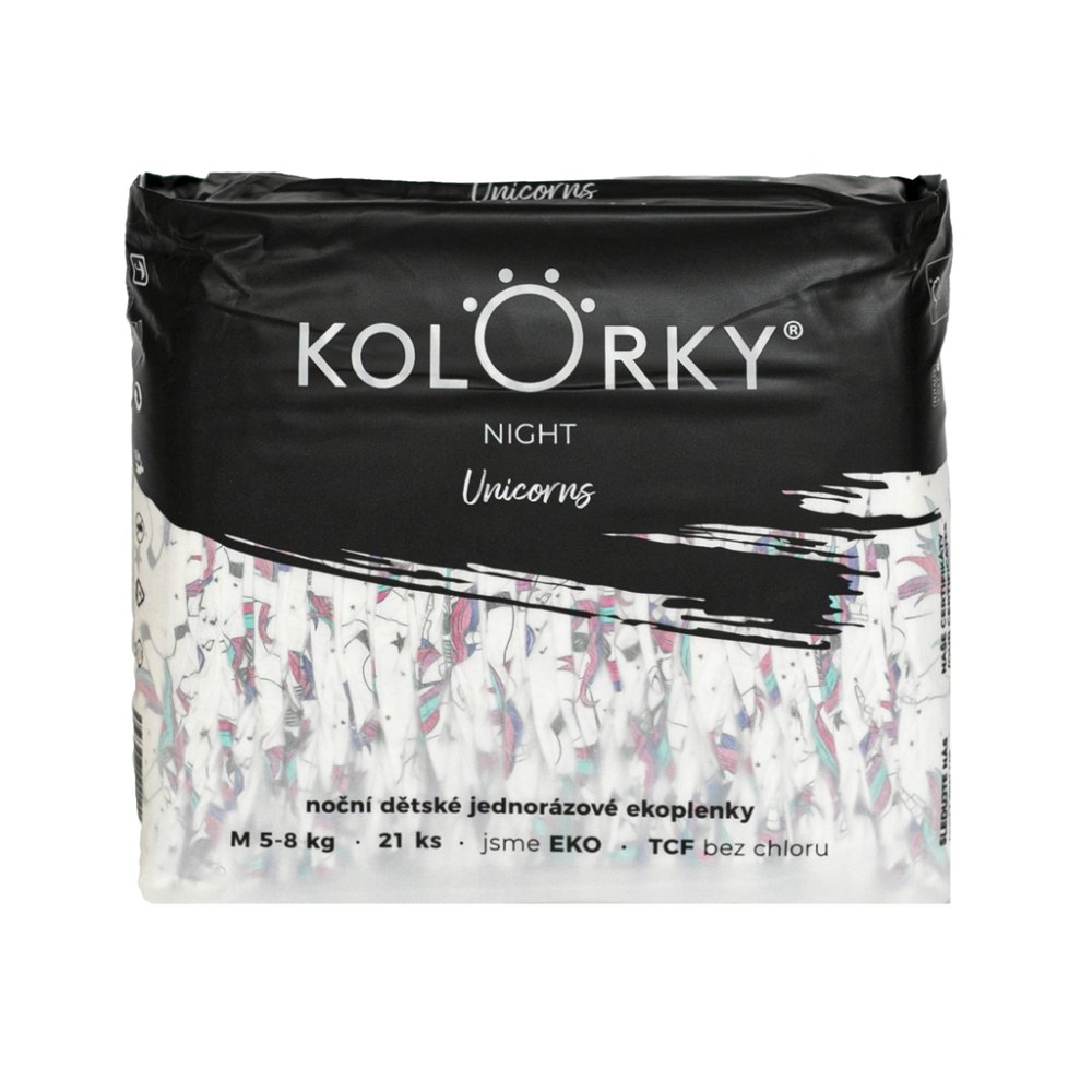 KOLORKY NIGHT Wegwerp eco-nachtluiers M (5-8 kg) 21 st