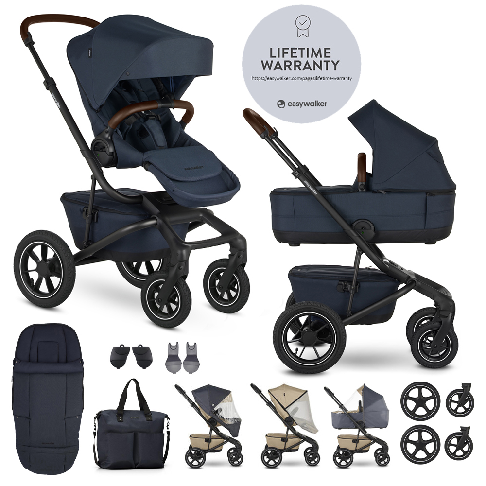 EASYWALKER Kombikinderwagen Jimmey Indigo Blue XXL AIR + RWS