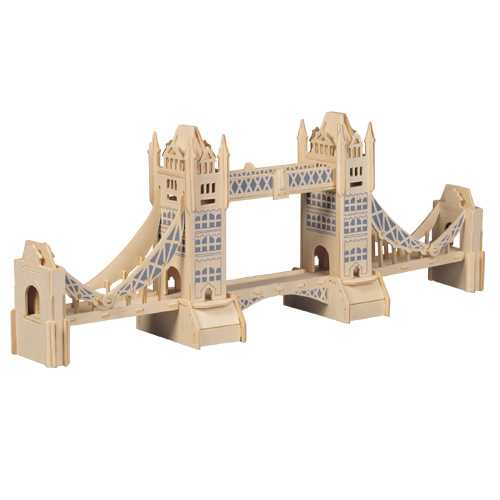 Woodcraft Drvene 3D puzzle slavne zgrade Tower Bridge