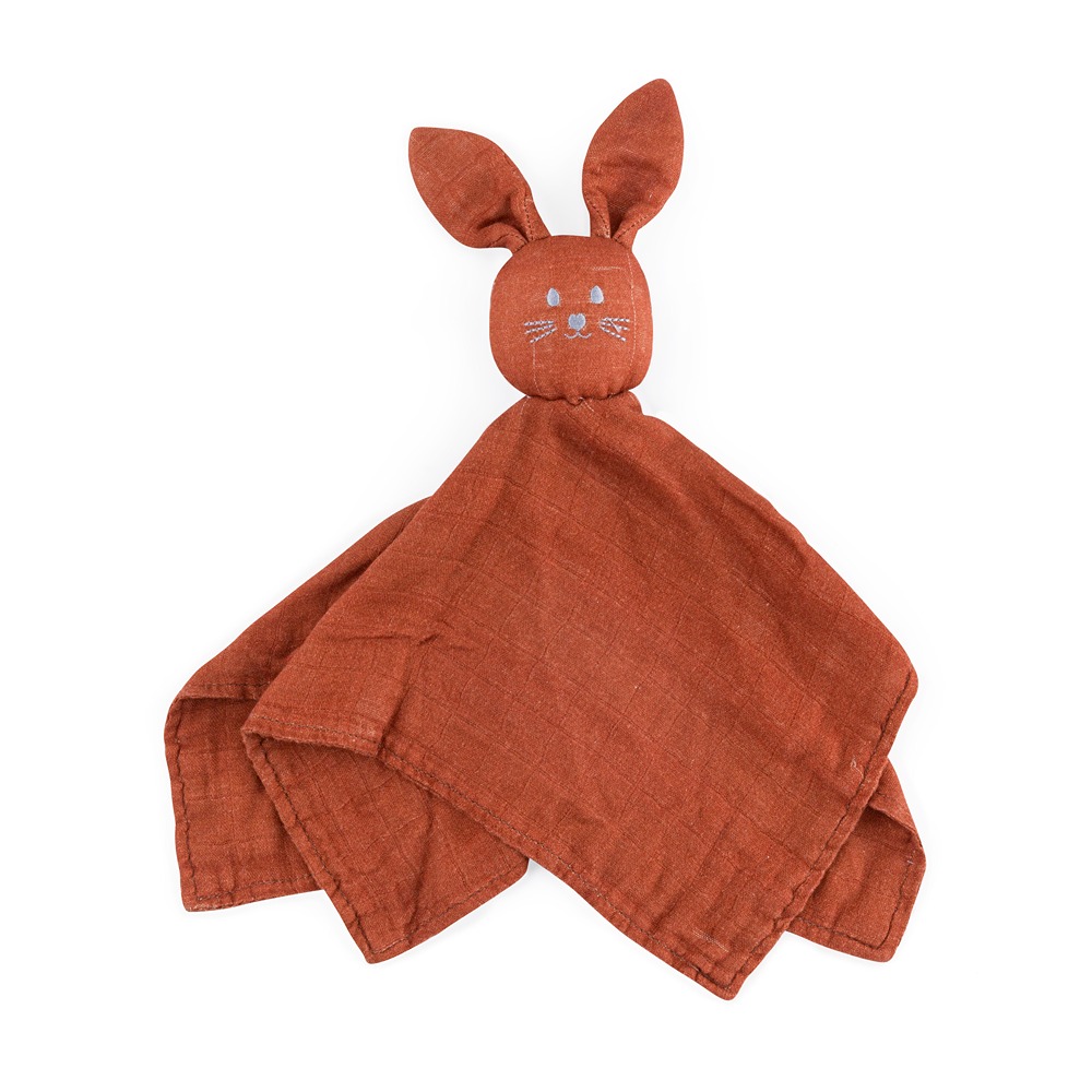 PETITE&MARS Mojkáčik bambusový mušelínový Hugo Cinnamon Spice 0m+