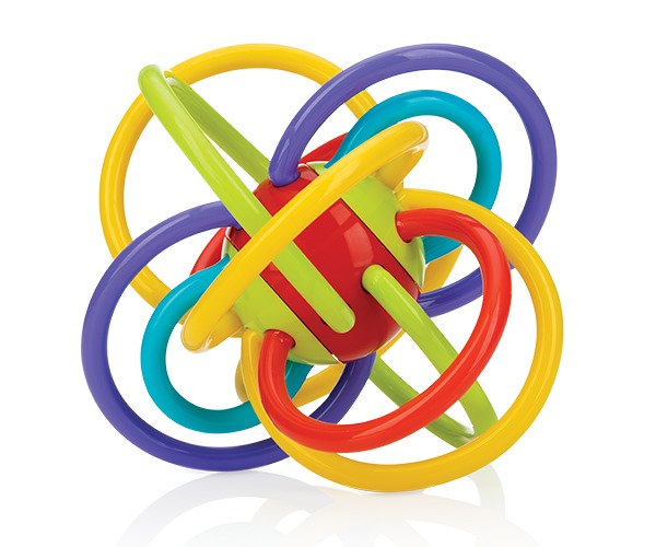 NUBY Teething Loops with Rattle 6m +