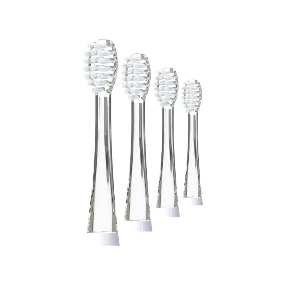 BOB A BOBEK Testine di ricambio per spazzolino da denti sonico 18+ mesi, 4 pz