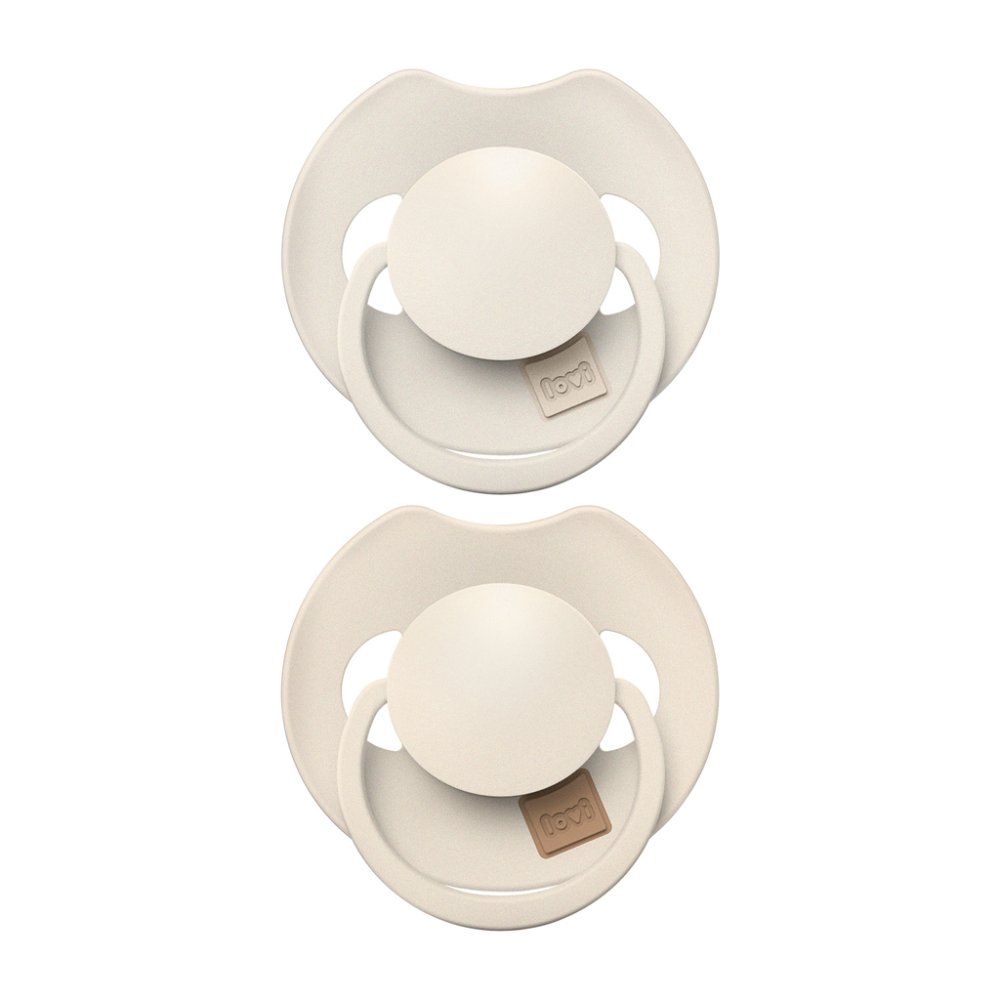 LOVI Silikon-Schnuller dynamisch Prime 18m+ 2Stk. Coconut/Ivory