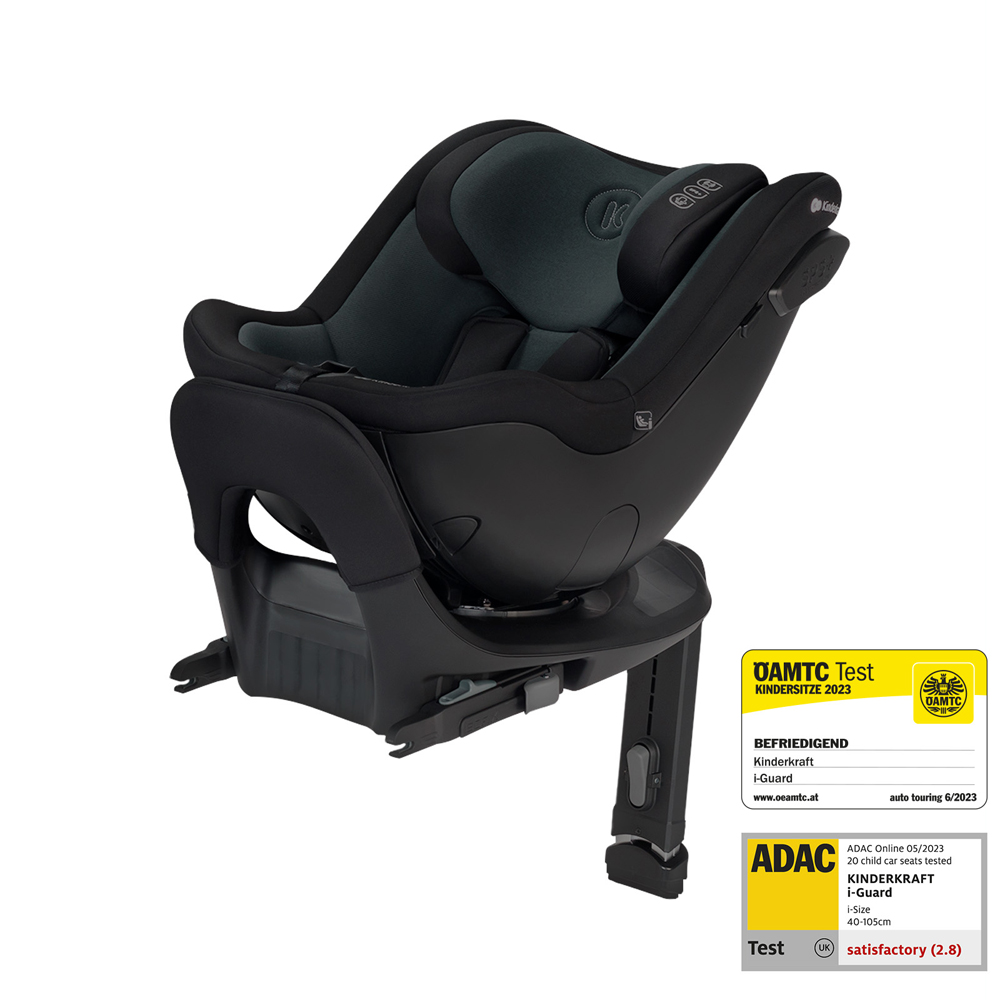 KINDERKRAFT SELECT Seggiolino auto I-GUARD PRO i-Size 61-105 cm Nero grafite, Premium