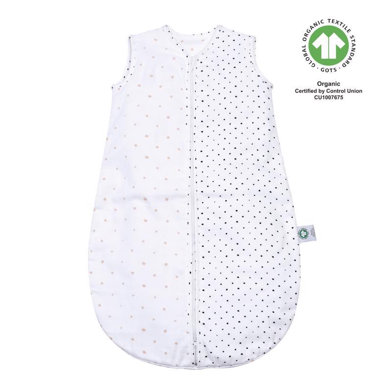 ANYASÁG Muslin hálózsák BIO Pink and Black Dots 6-18 m 0,5 tog