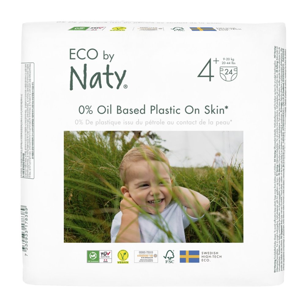 ECO BY NATY Wegwerfwindeln 4+ (9-20 kg) 24 Stk