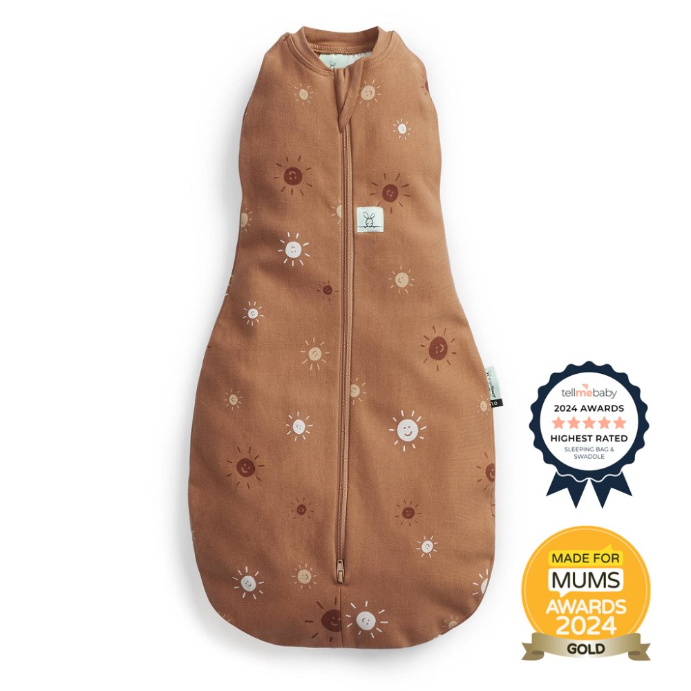 ERGOPOUCH Zavinovačka a vrece na spanie 2v1 Cocoon Sunny 3-6 m, 6-8 kg, 0,2 tog