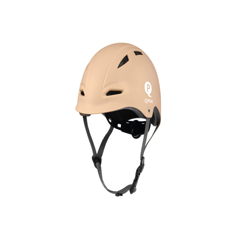 QPLAY Casco per bambini Manbo Khaki, taglia S (46-54 cm)