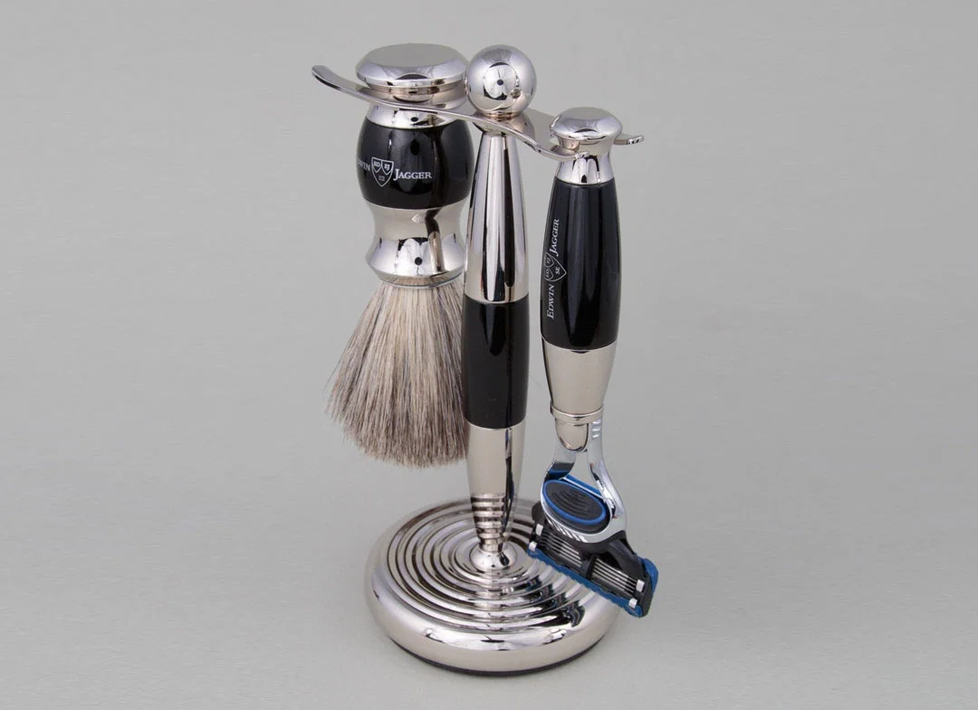 Set cadou barbati pentru barbierit 3 piese Light Horn Fusion Proglide, Edwin Jagger