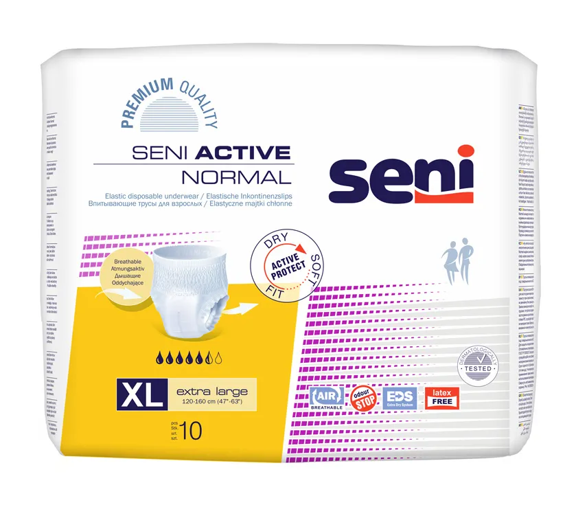 Seni Active Normal chilot Extra Large, 10 bucati