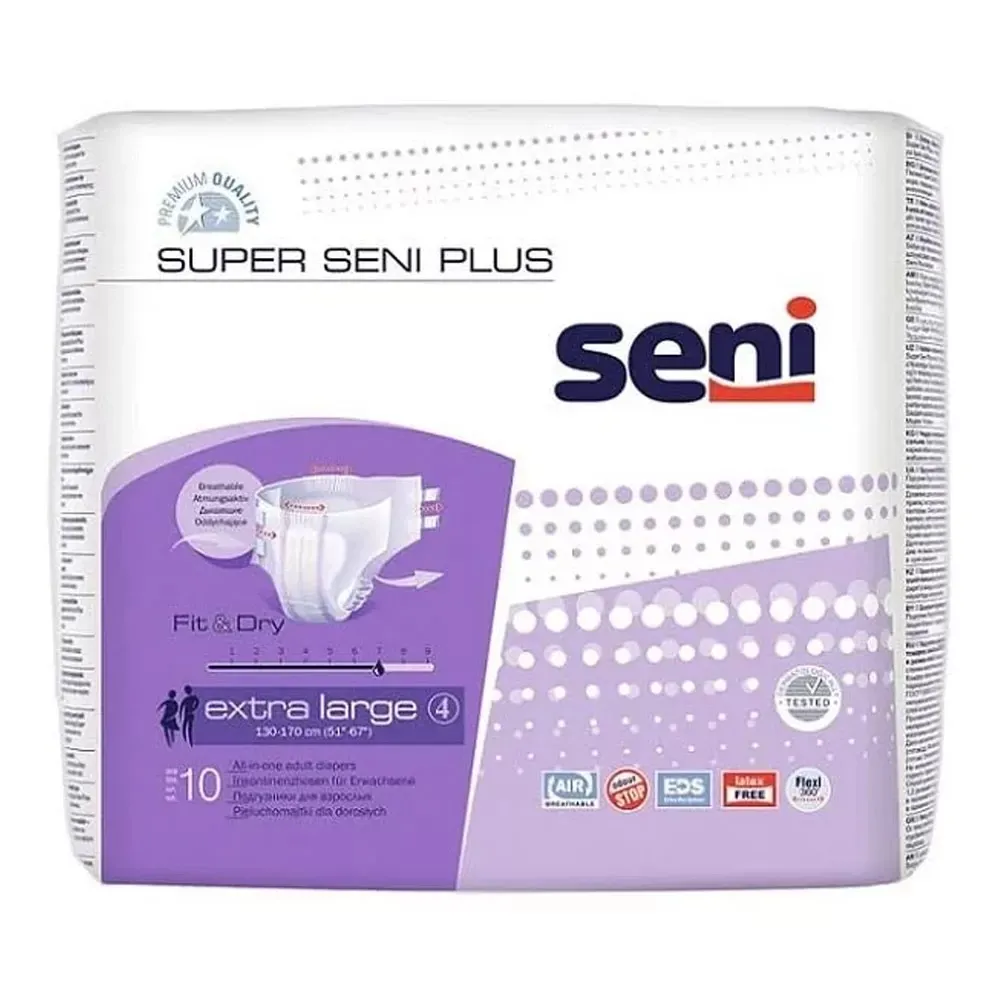 Super Seni Plus Extra Large, 10 bucati