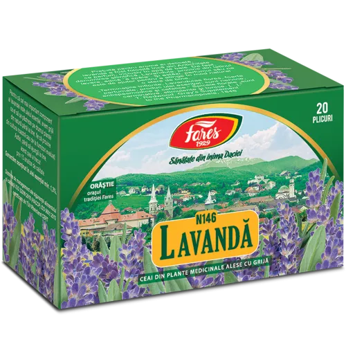 Ceai lavanda flori x 20 plic.Fares