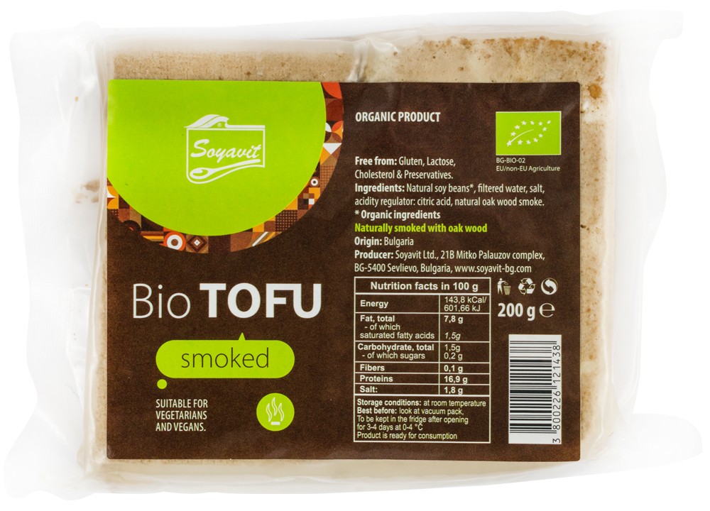 Tofu bio afumat, 200g Soyavit