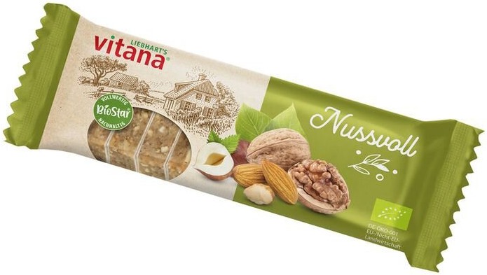 Baton bio cu nuci, 60g Vitana