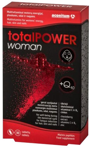 totalPOWER woman, 30 tablete – 38,7 g Aconitum