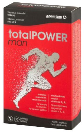 totalPOWER man, 30 tablete – 37,2 g Aconitum