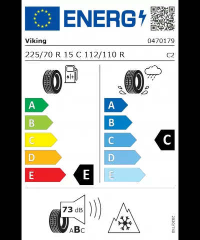 VIKING WINTECH VAN 225/70R15C 112 R
